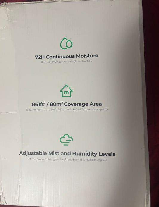 Homvana Hybrid Ultrasonic Humidifier 6.5L